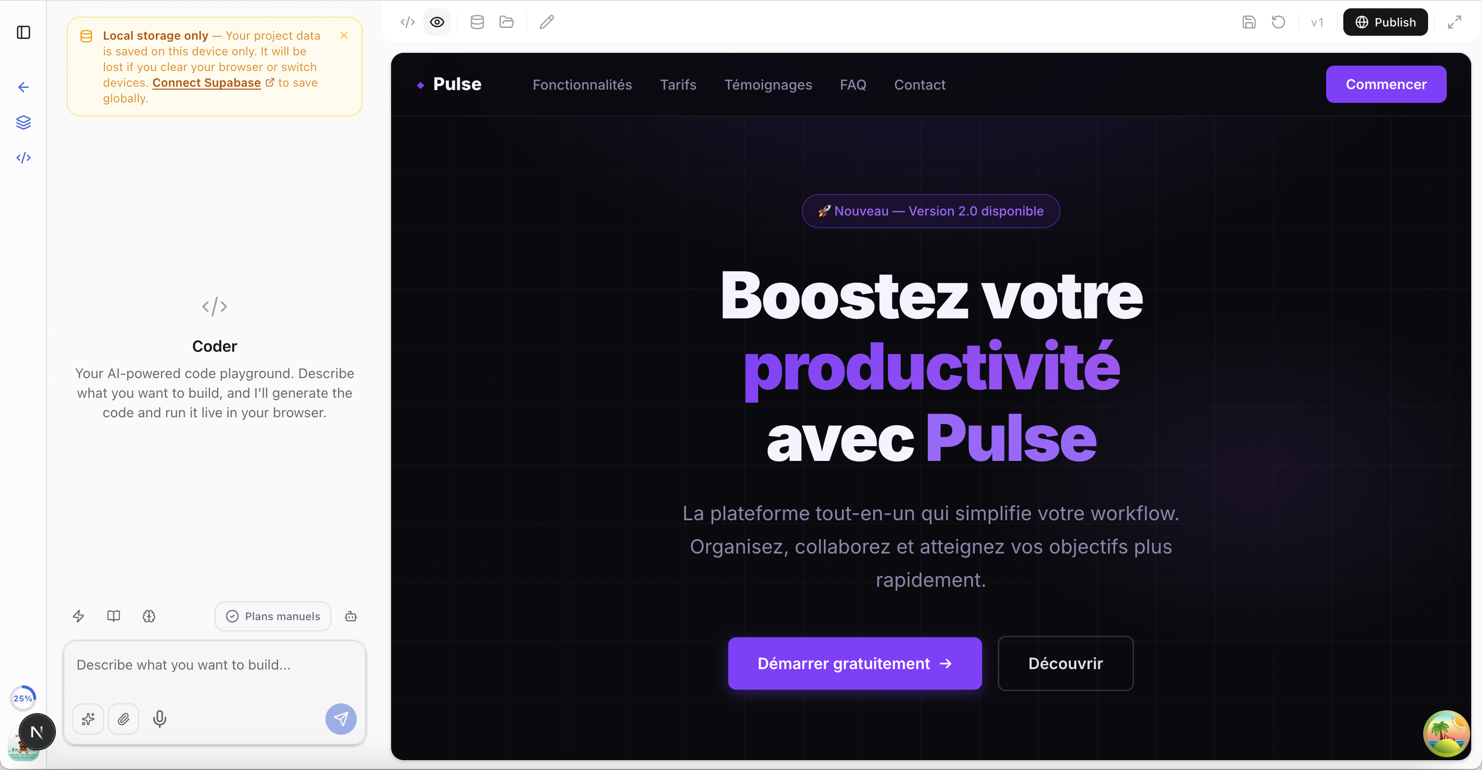 BCoder construit